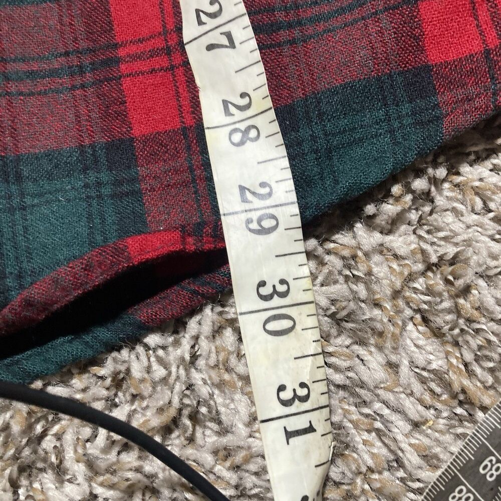 Pendleton Lodge Shirt Mens Medium Red Wool Flannel Button Up Boyd Tartan Plaid - Picture 5 of 6